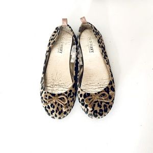 kids cheetah ballet flats